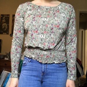 Long sleeve floral top